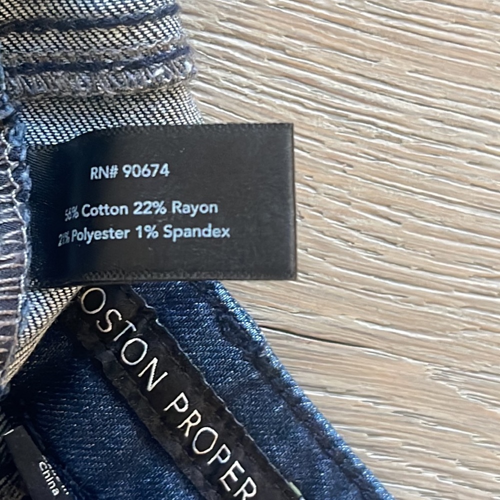 Boston Proper Skinny Exposed Seamed Stretch Deconstructed Hi Low Ankle Jean- 26W - Picture 11 of 11